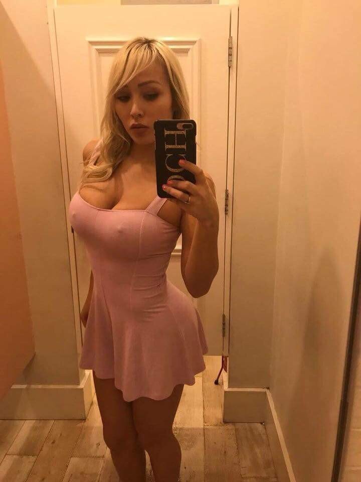 Beautiful boobs in a sexy dress picture