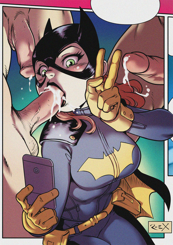 Batgirl blowjob selfie picture