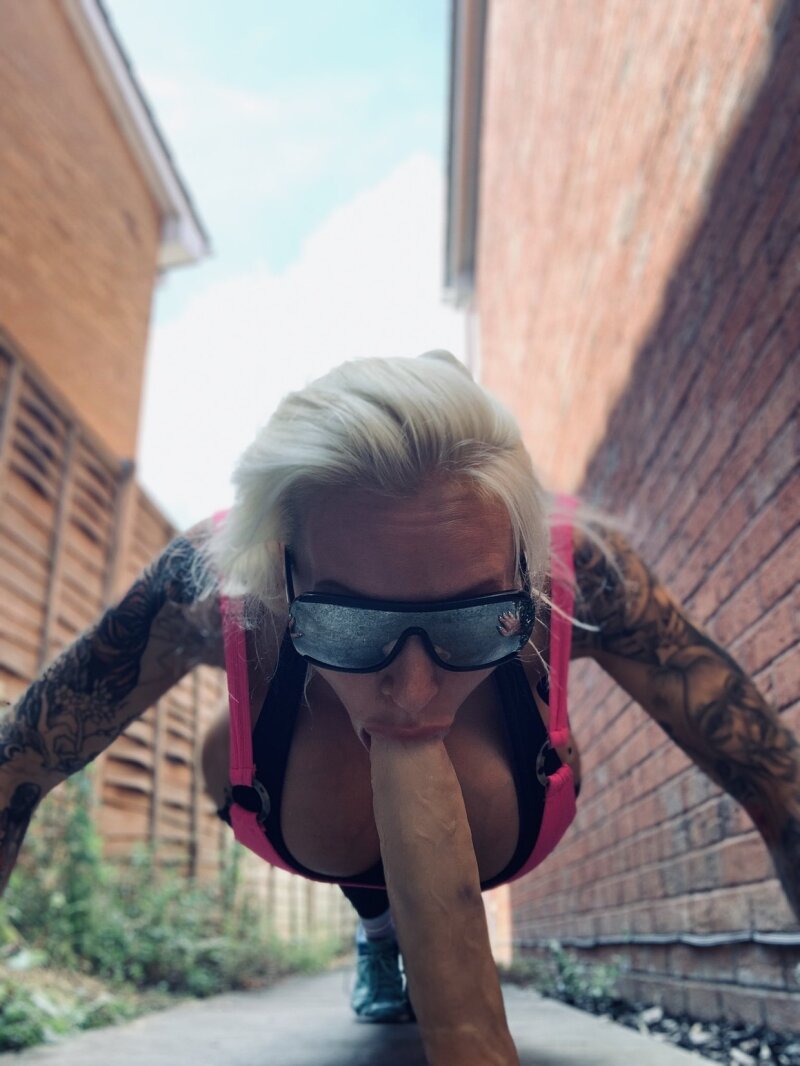 그녀의 bimbo pushup 세션을하는 Sophie Anderson picture