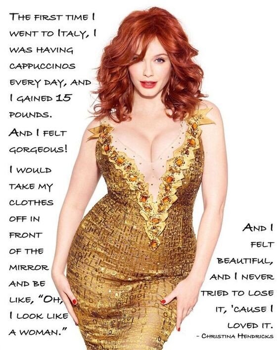 Beautiful Christina Hendricks on being a real woman. picture