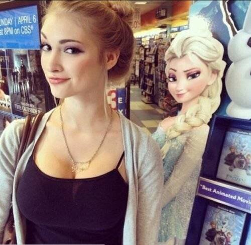 Look alike of Elsa from the Disney movie Frozen picture