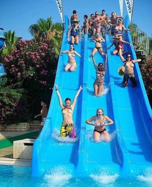 waterslide fun picture