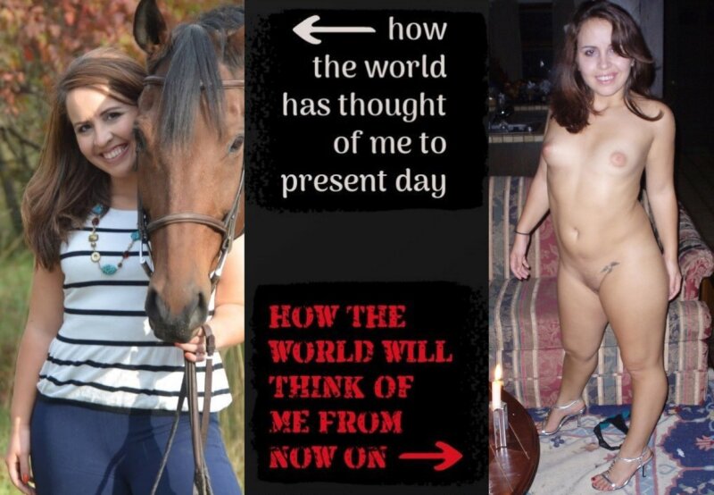 Dressed undressed slut Sara exposed picture