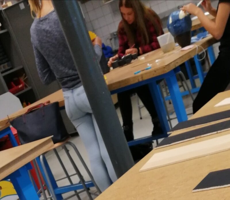 Sexy girlfriend in my classroom picture