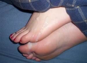 Cum feet picture