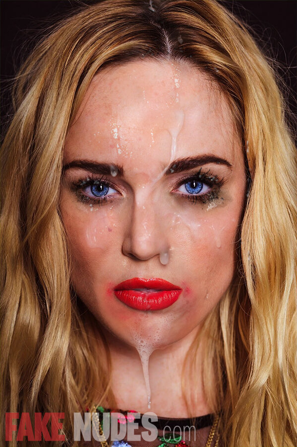 Caity Lotz Fake Cum Facial Bukkake picture