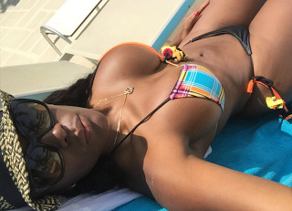 Bikini Ebony Latina with great booty and great boobs picture