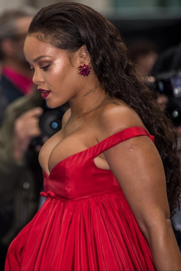 Rihanna's tits ready to explode picture