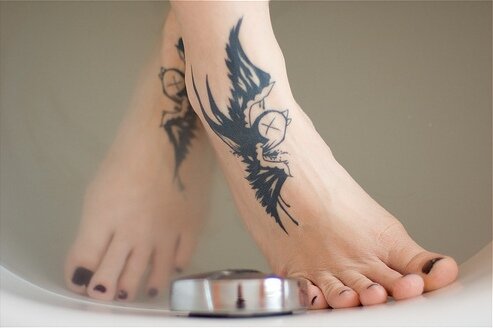 Feet and tattoo picture