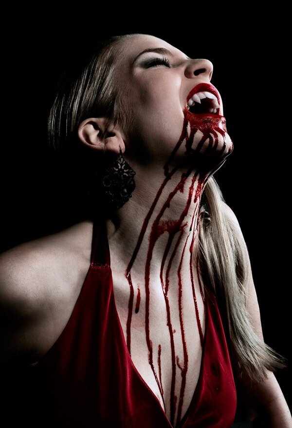 Vampire Babe With Blood picture