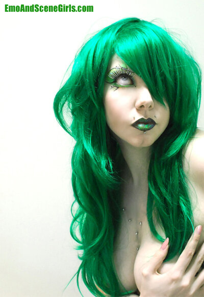 green cyberpunk picture