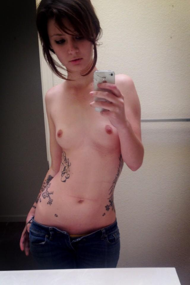 Sasha Pain - cute small tits tattoed teen picture