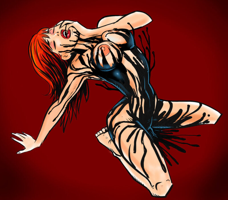 Mary Jane climaxing and cumming over herself. (+Venom) picture