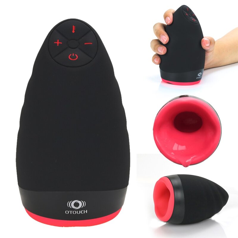 Isıtma Oral 6 Hızları Titreşimli Erkek Masturbator Elektrikli Yalamak Suck Otomatik Oral Su Geçirmez Seks Makinesi Adam Için Seks Oyuncak picture