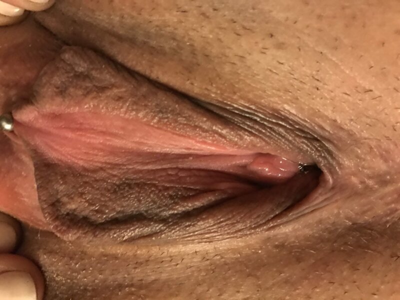 Wife spreading her pussy open picture