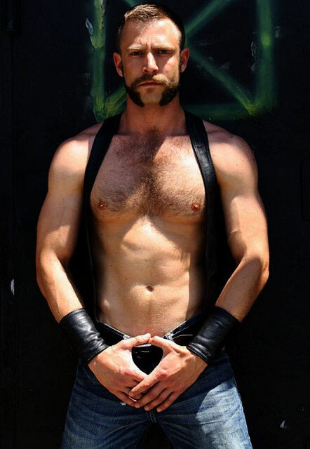 Sexy leather man picture