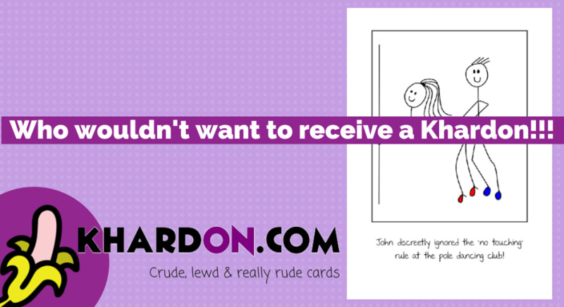 Lewed, crude and rude greetings cards picture