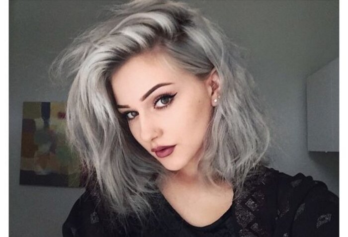 grey hairstyle picture