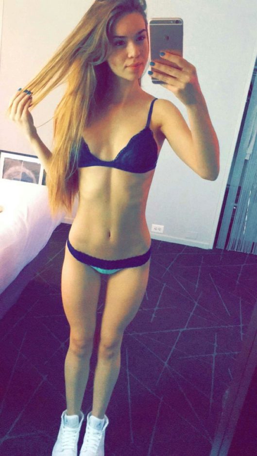 Cute girlfriend posting sexy selfies online picture