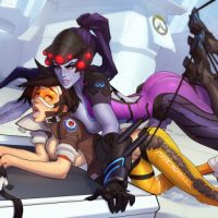 Tracer and Widdowmaker having some fun (Overwatch Hentai) picture