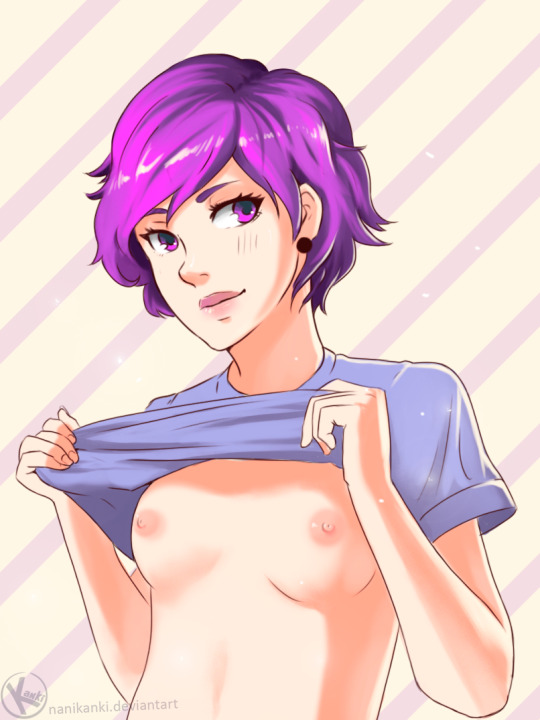 性感的紫色头发 picture