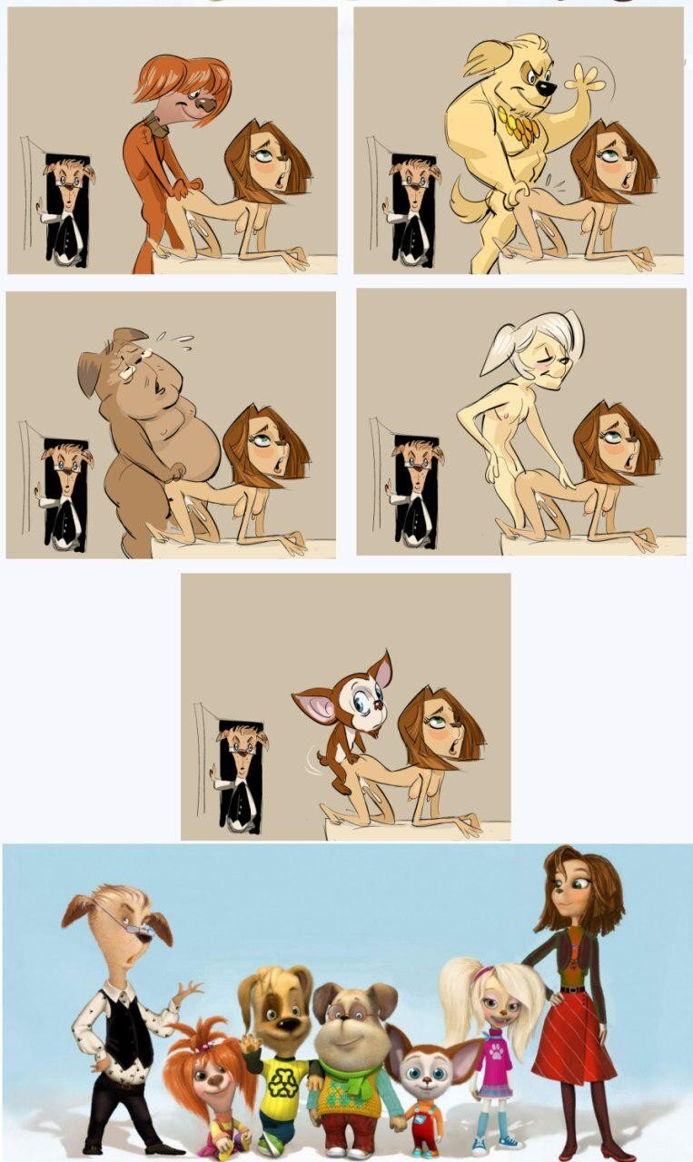 An answer is found to the question why the Barboskin couple have offspring of different breeds. (Barboskins - russian animated series) picture