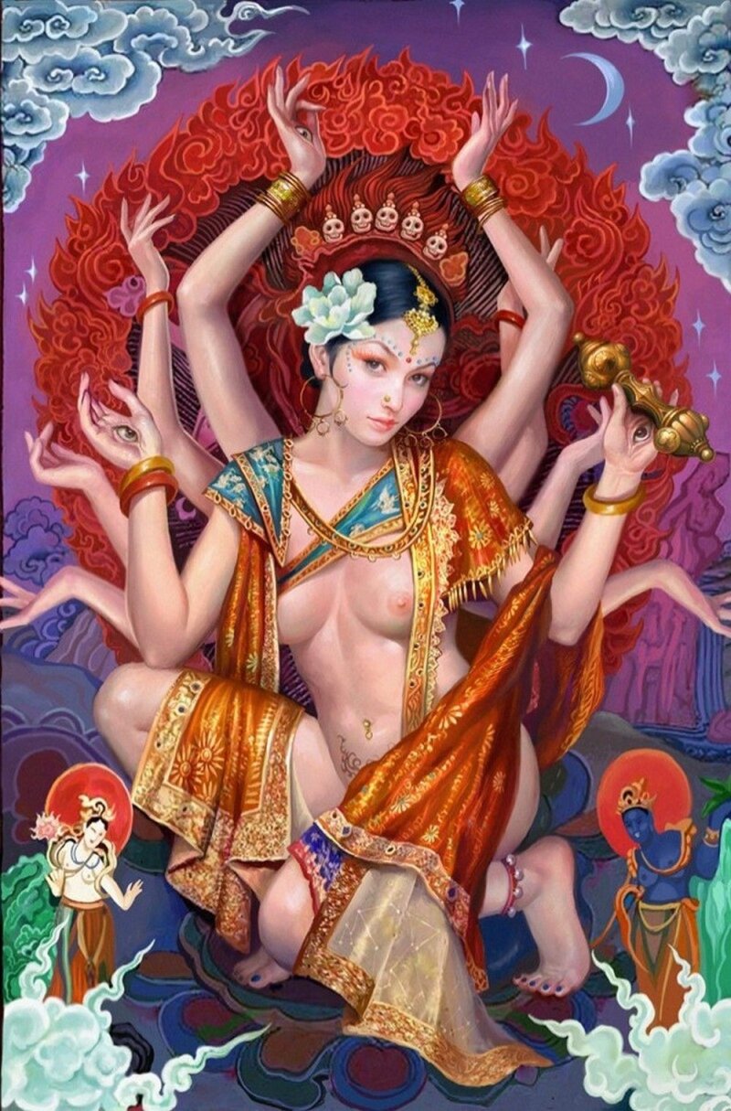 ヒンドゥー教のインドの女神 picture