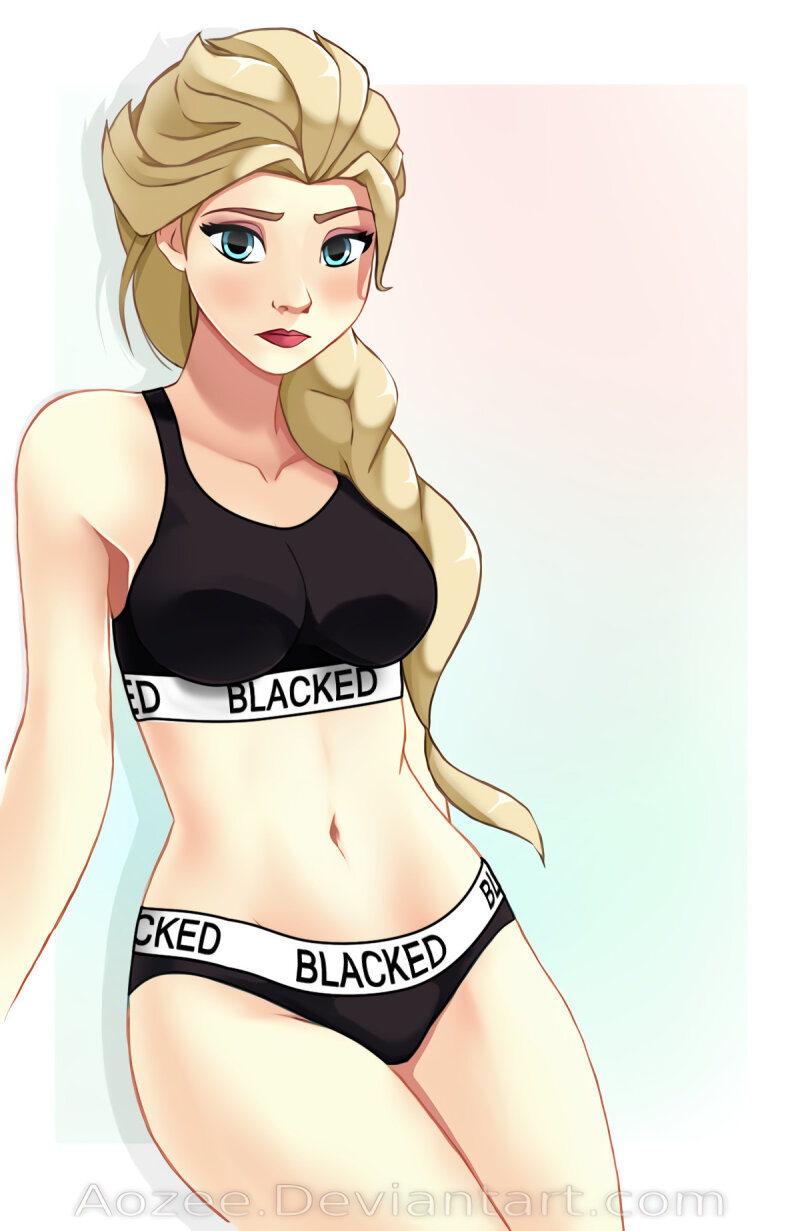 Elsa in Blacked underwear. picture