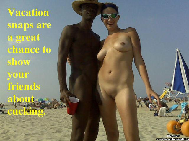 Hotwife and Bull enjoying the beach and the cuckold humiliation.. picture