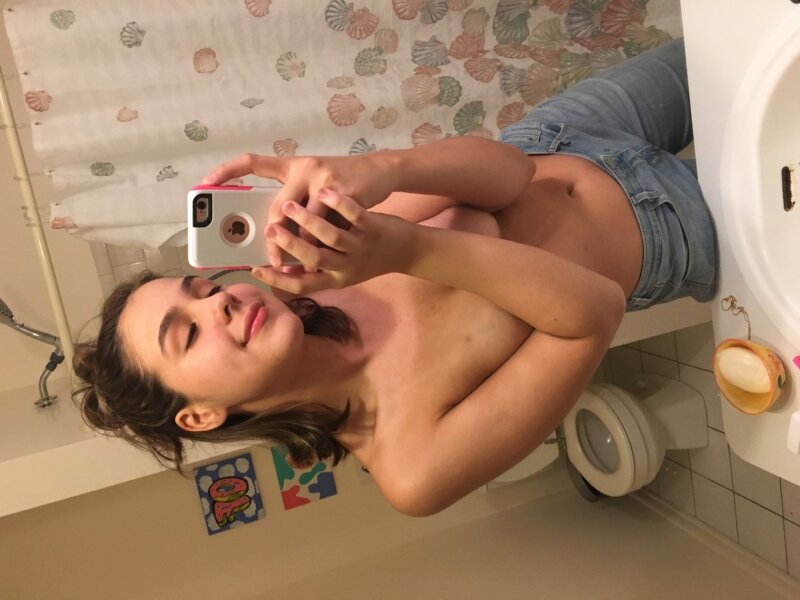 sexy takes selfie picture