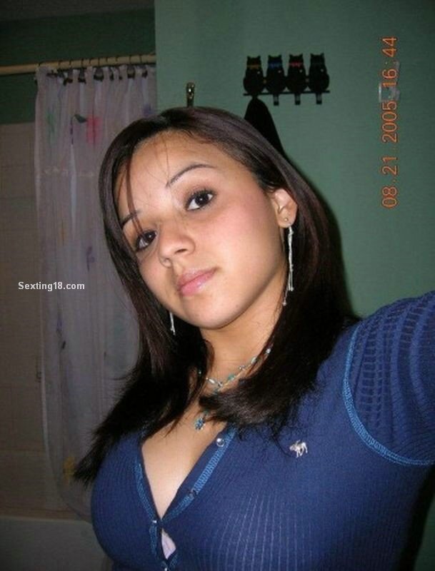 Busty Young Latina Pops Buttons! picture