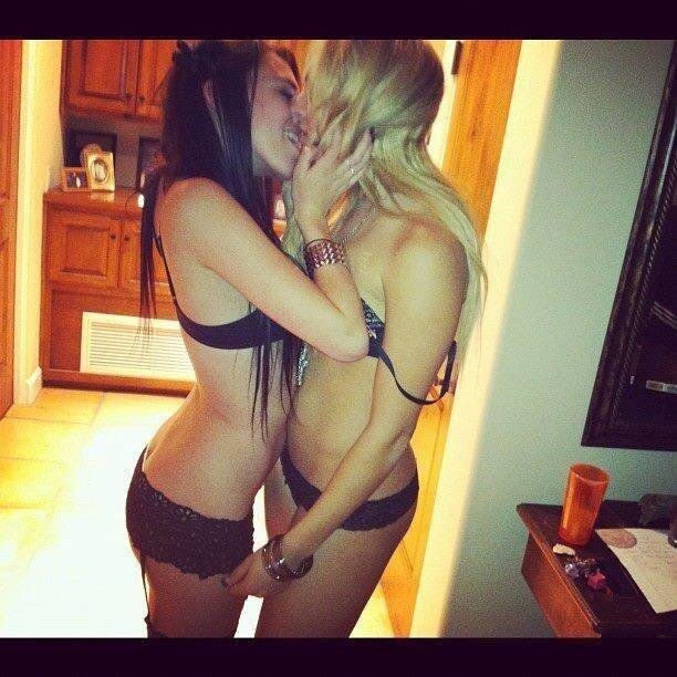 Kissing at a Lingerie Party picture