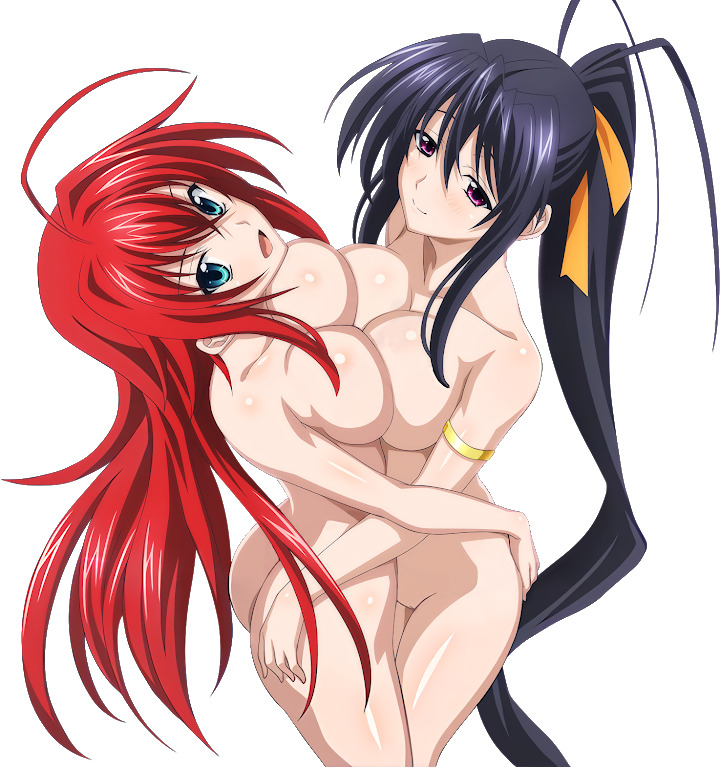 Rias and Akeno rub between each other picture