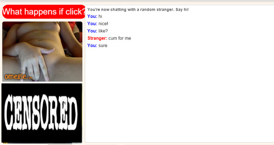 Having some fun on omegle with hot girl picture