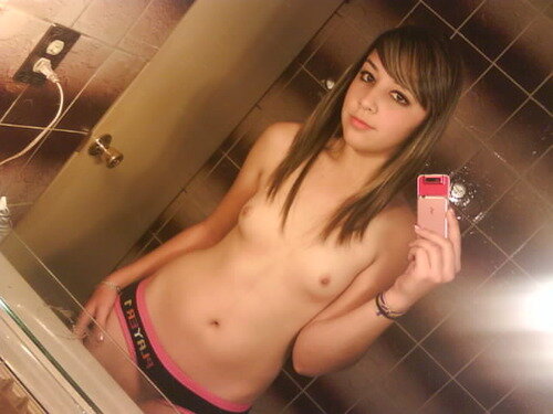 Incredible homemade selfshot picture with a amazing emo brunette picture