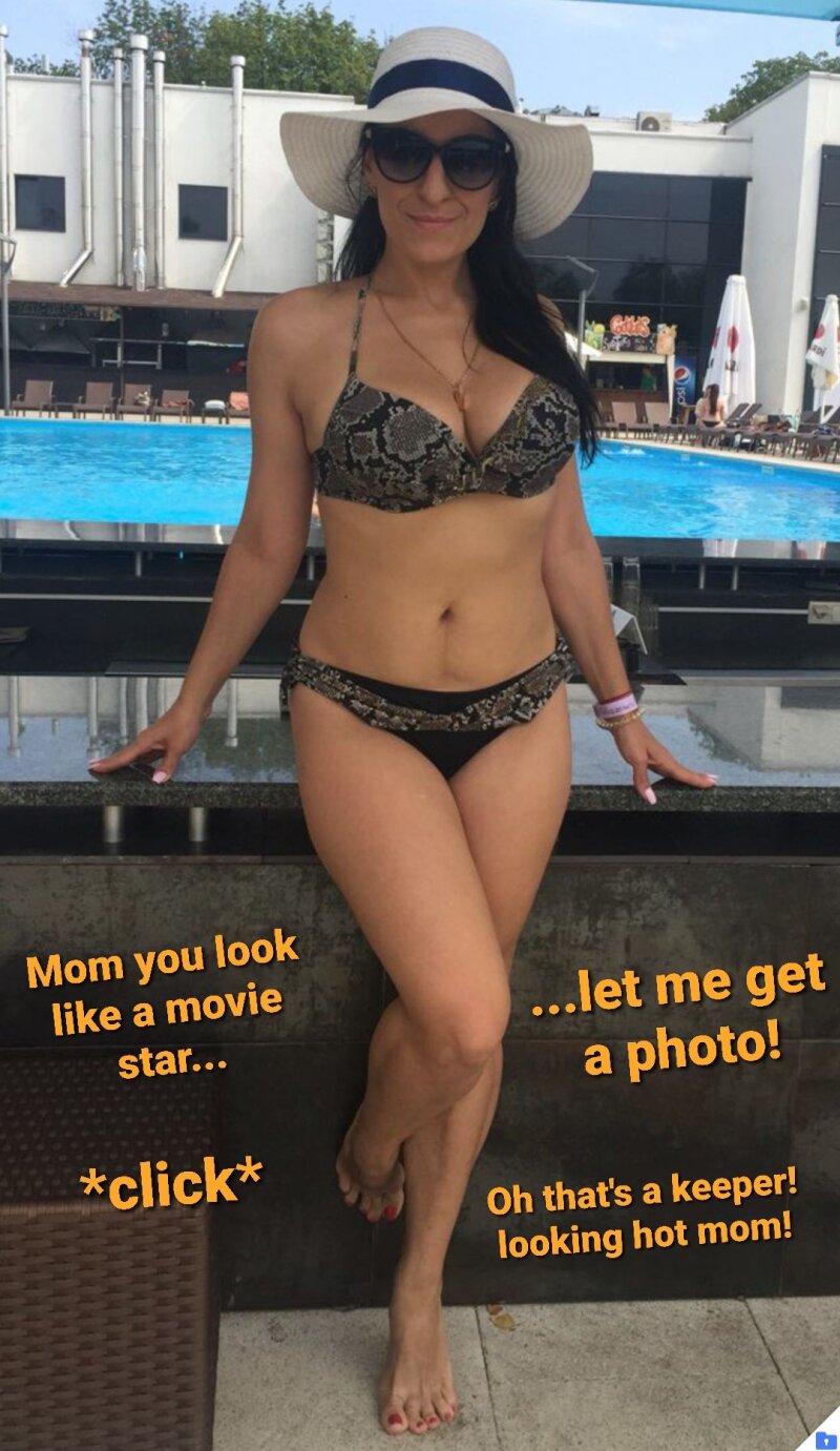 I will jerk it to this photo of my real mom hundreds of times. Mom taboo bikini pics mom in bikini. Sexy bikini mom. Sexy bikini mom my mom picture
