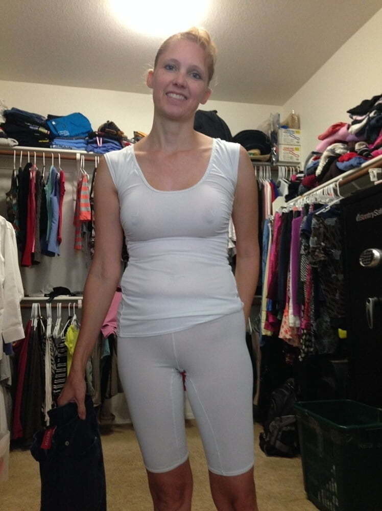 Wife posing in Mormon underwear picture