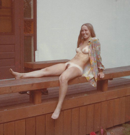 Posing on a friends deck. picture