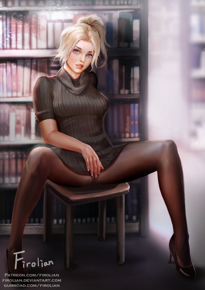 Mercy in library picture