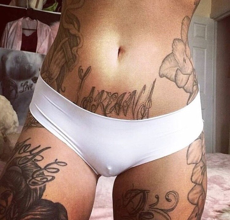 Fantastic pussy piercing hiding under those panties picture