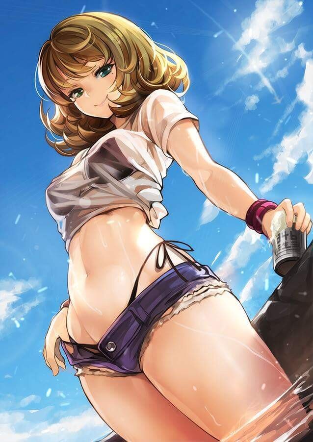 Sexy and wet anime chick picture