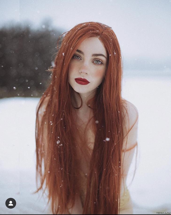 Long Red hair picture