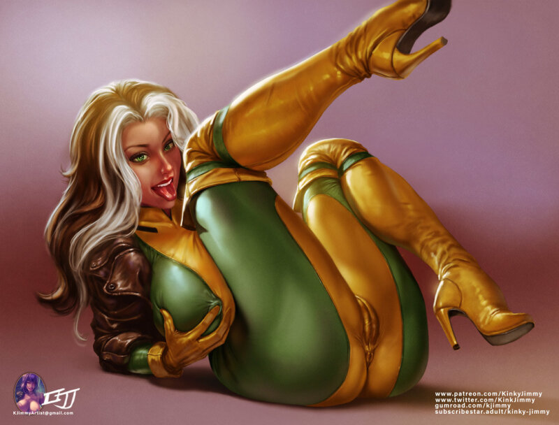 Curvy supehero Rogue from X-Men picture