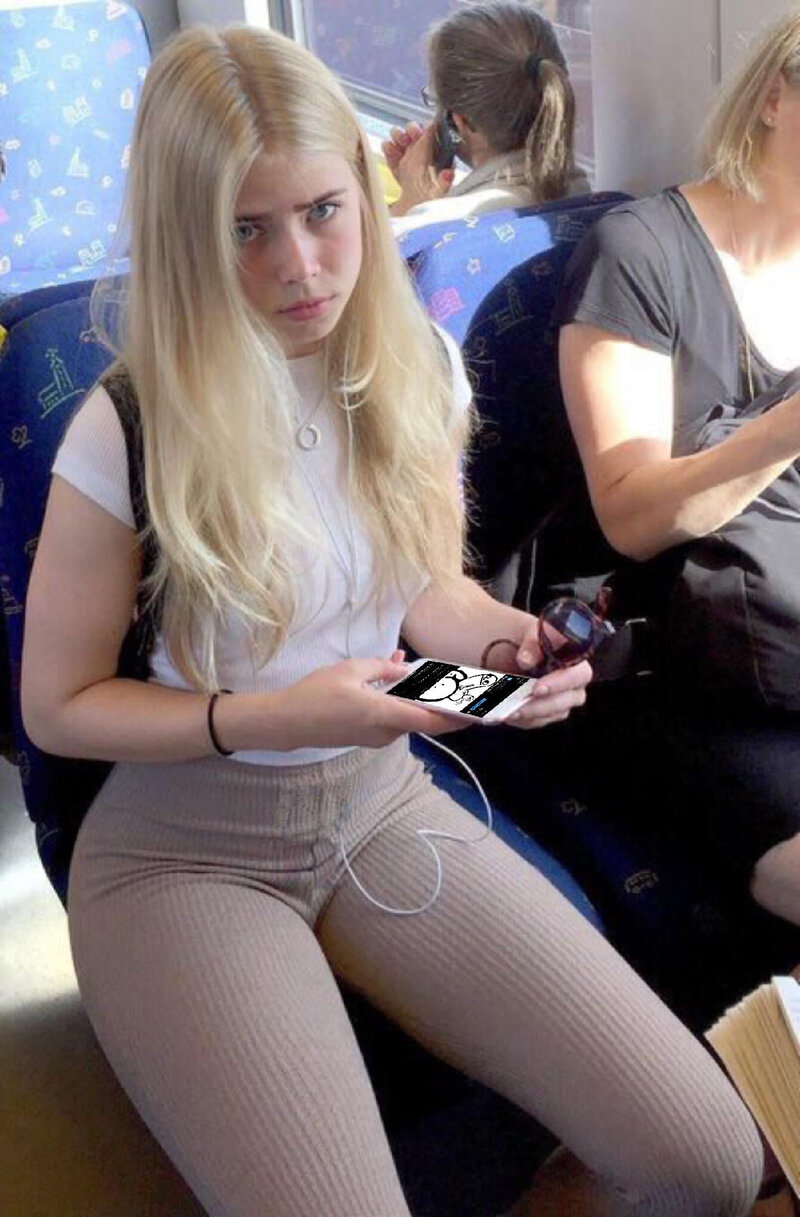 Teen on bus picture
