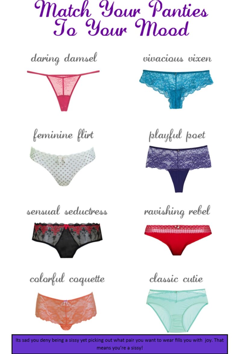 Panties for a sissy's moods picture