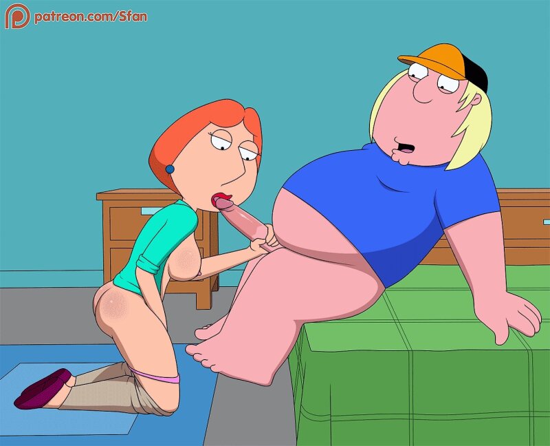 Lois works her son's huge cock! picture