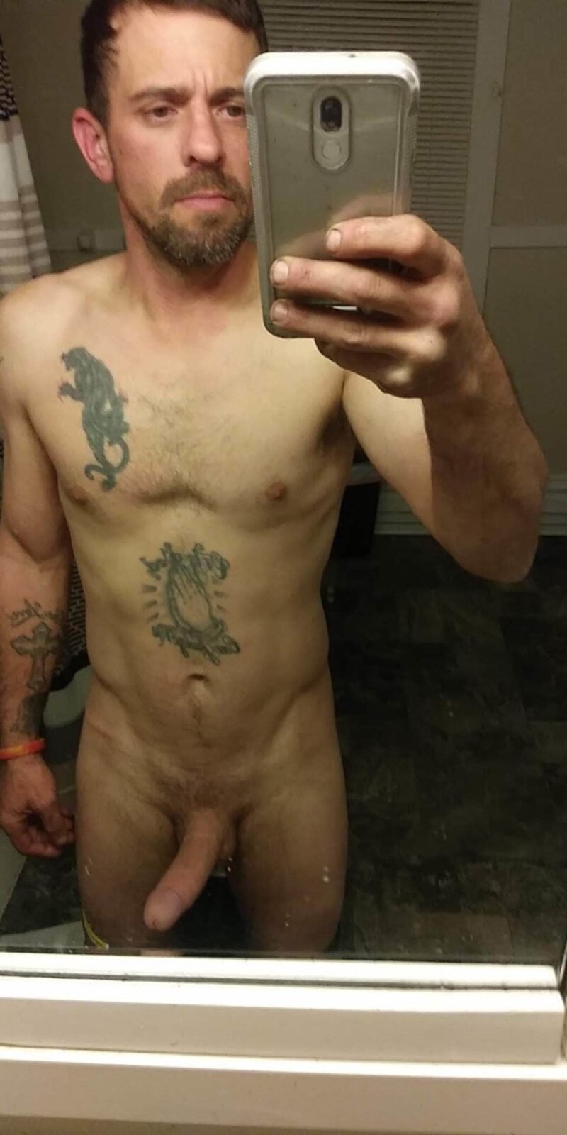 Naked with my dick hanging out picture