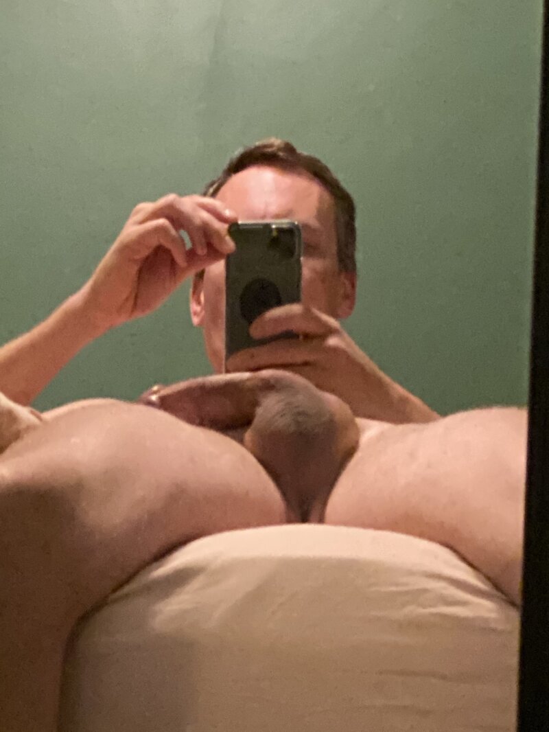 Solo male getting hard picture