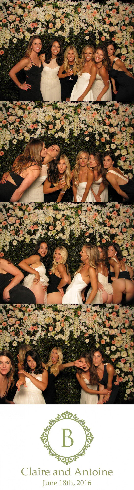 Bridesmaid flashes pussy in photobooth picture