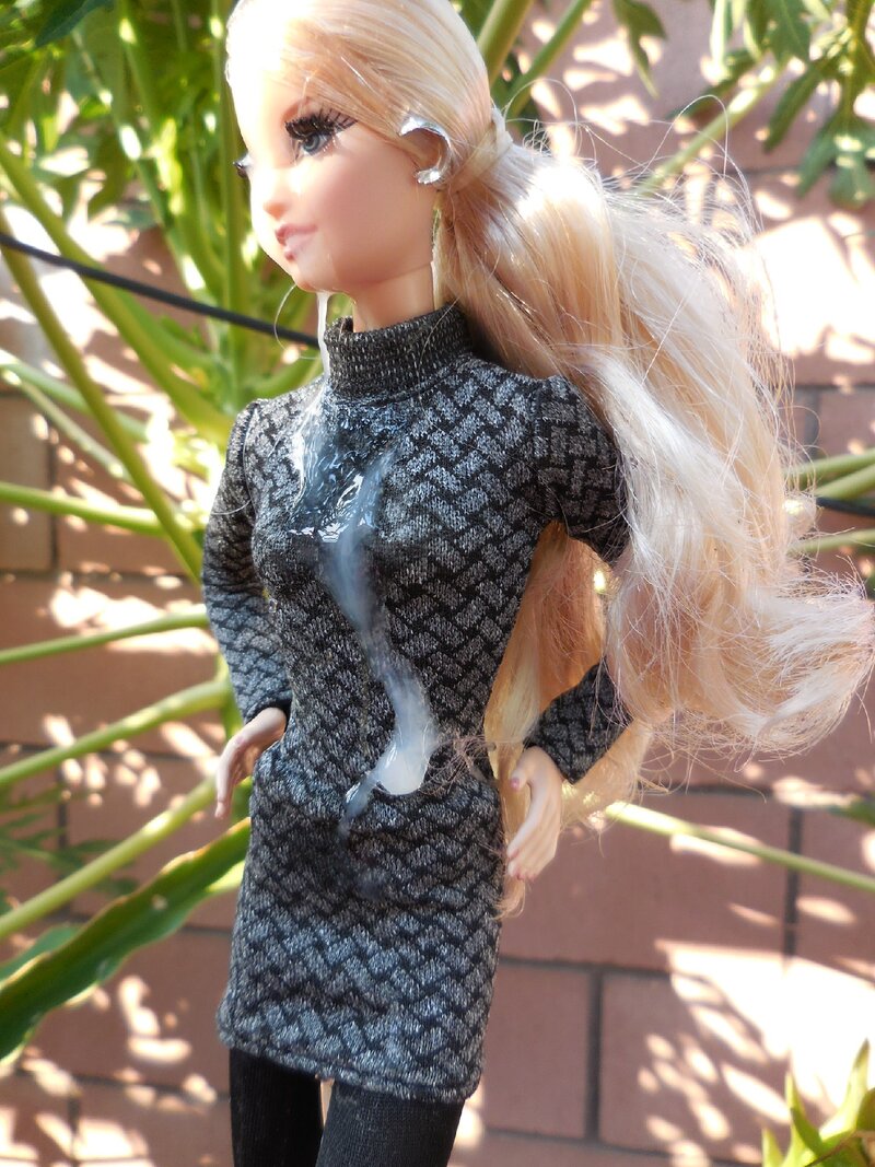 Blonde Barbie Doll with Cum picture